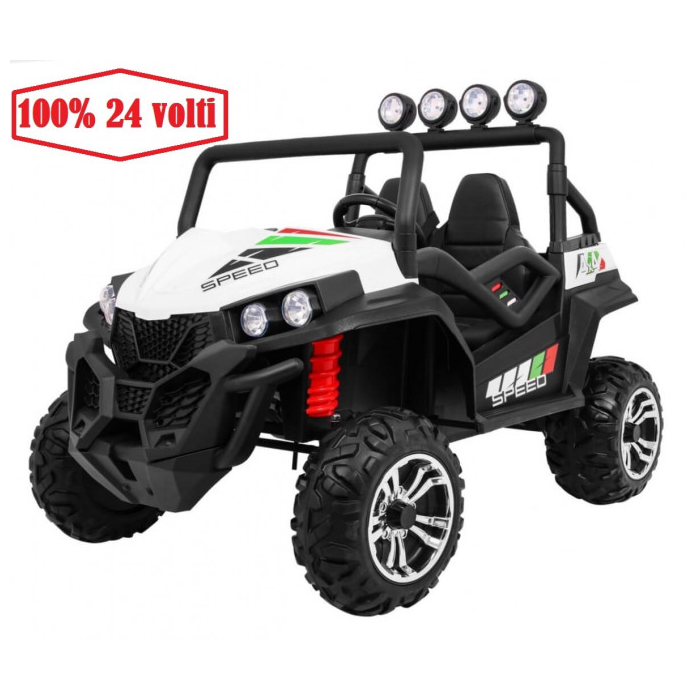 Masinuta electrica pentru copii 24 Volti UTV 4X4 SPEEDY BUGGY (S2588-1) New Face Lift Alb