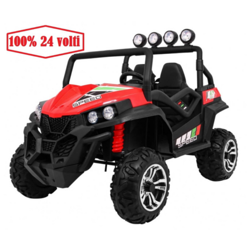 Masinuta electrica pentru copii 24 Volti UTV 4X4 SPEEDY BUGGY (S2588-1) New Face Lift Rosu