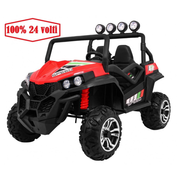 Masinuta electrica pentru copii 24 Volti UTV 4X4 SPEEDY BUGGY (S2588-1) New Face Lift Rosu