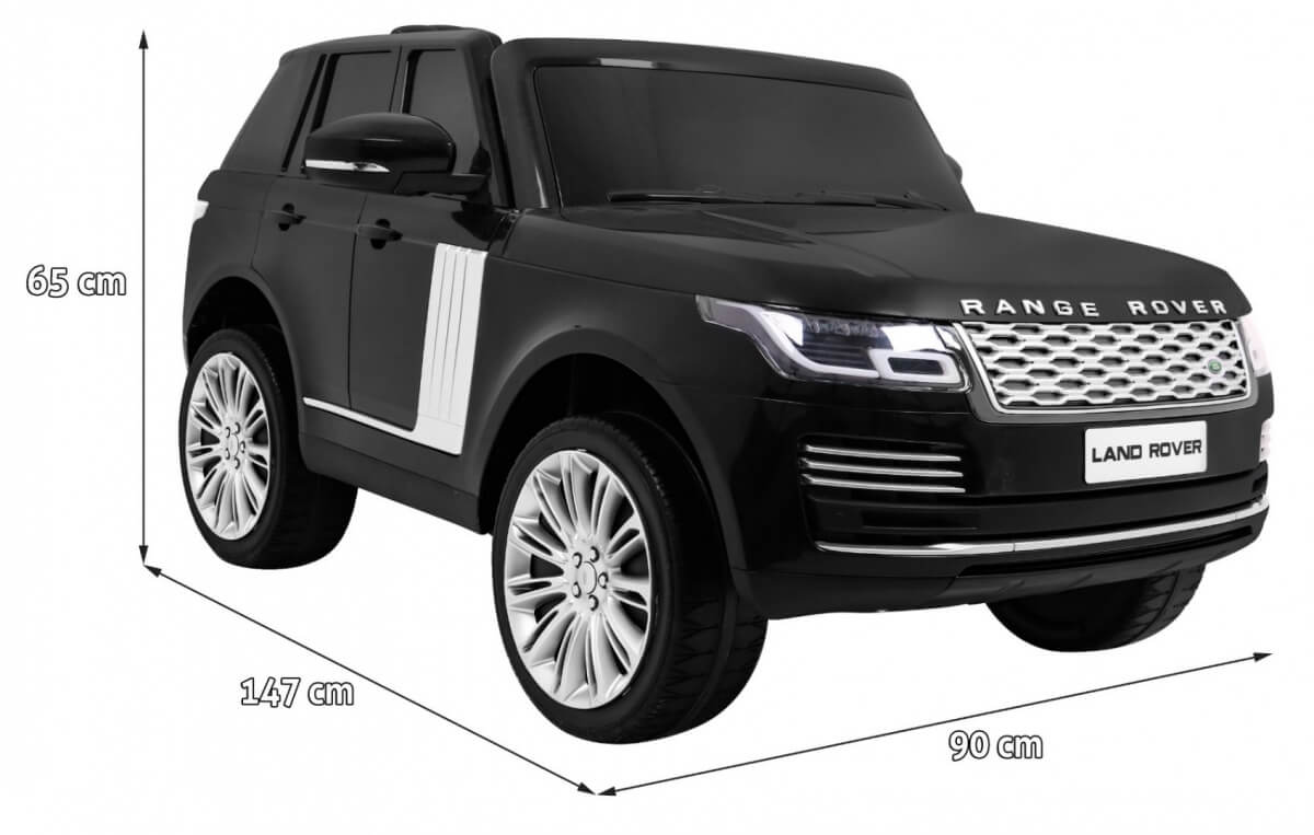 Masinuta electrica pentru copii cu 2 locuri RANGE ROVER HSE 4x4 cu LCD(999), Negru - imagine 2
