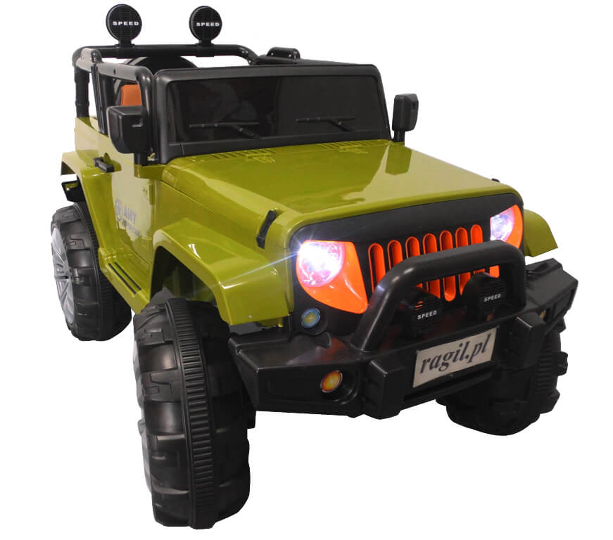 Masinuta electrica pentru copii AMY 4x4 (119) Verde - imagine 2