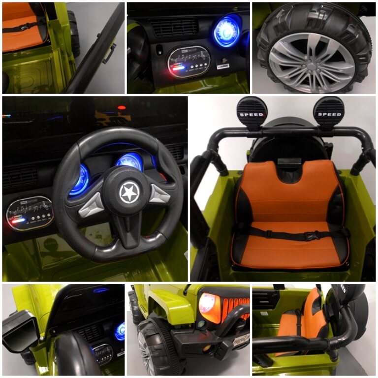 Masinuta electrica pentru copii AMY 4x4 (119) Verde - imagine 4