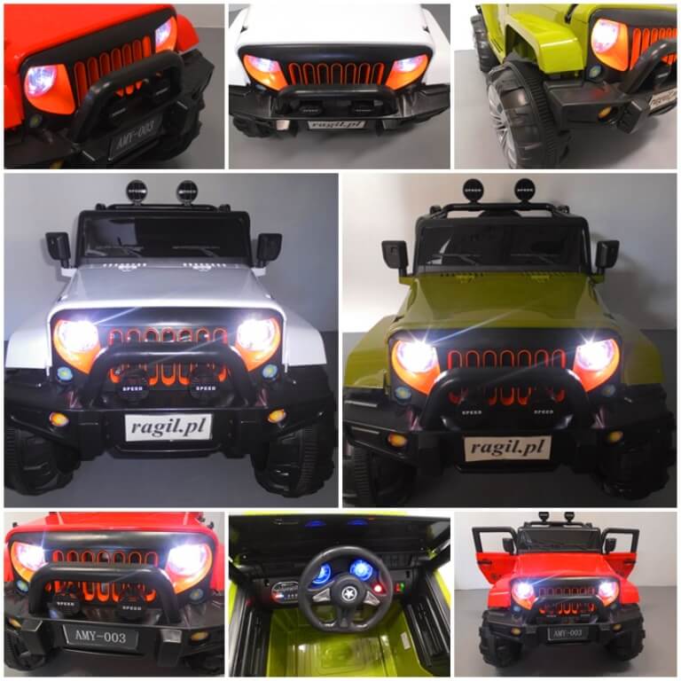 Masinuta electrica pentru copii AMY 4x4 (119) Verde - imagine 5