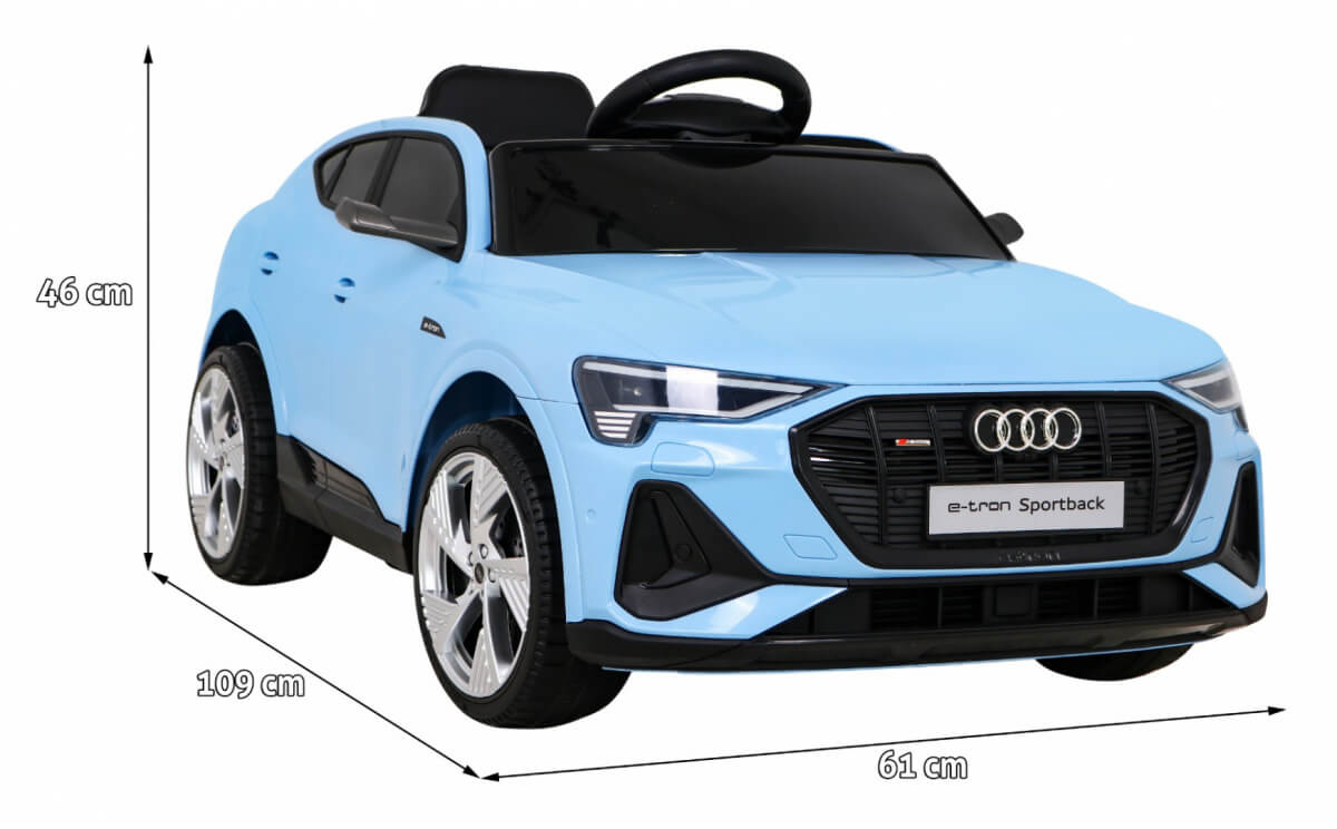 Masinuta electrica pentru copii Audi E-Tron Sportback 4x4 (6688) Albastru - imagine 2