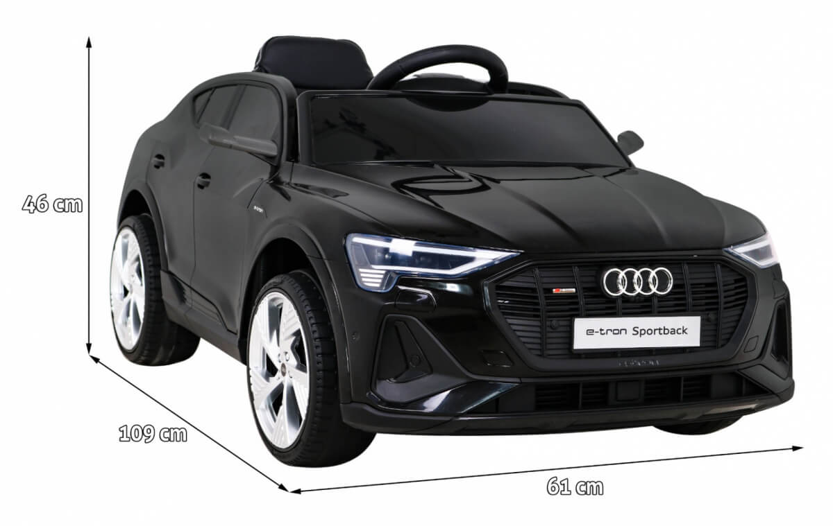 Masinuta electrica pentru copii Audi E-Tron Sportback 4x4 (6688) Negru - imagine 3