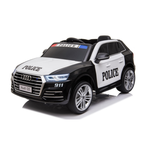Masinuta electrica pentru copii Audi Q5 POLITIA (S305) Negru