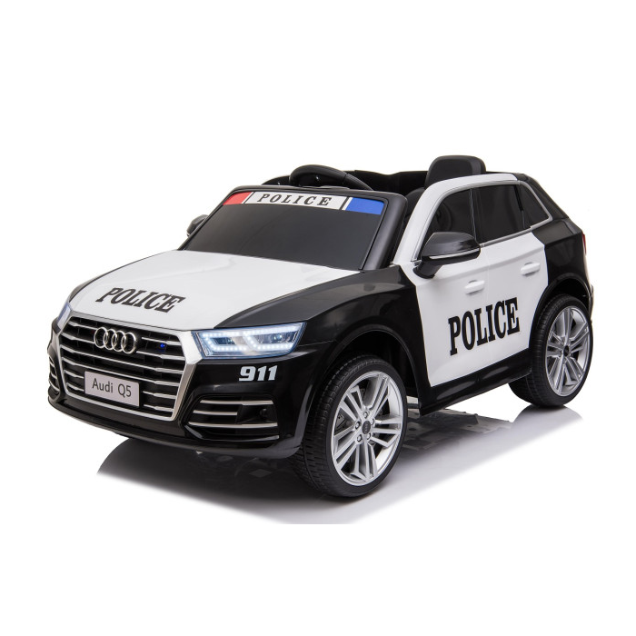 Masinuta electrica pentru copii Audi Q5 POLITIA (S305) Negru