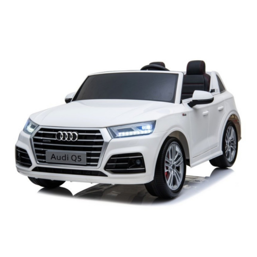 Masinuta electrica pentru copii Audi Q5 XXL cu 2 locuri, ecran LCD, 4×4, Alb