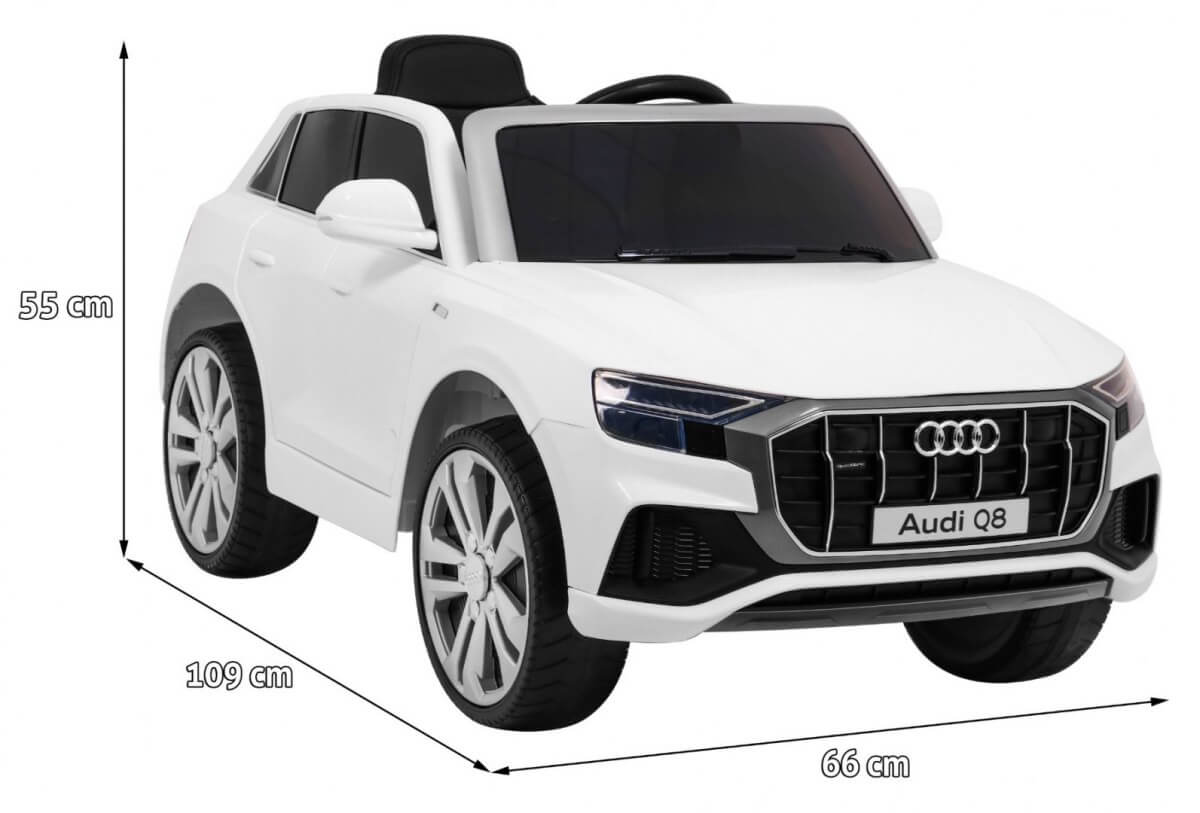 Masinuta electrica pentru copii AUDI Q8 LIFT (2066) Alb - imagine 2