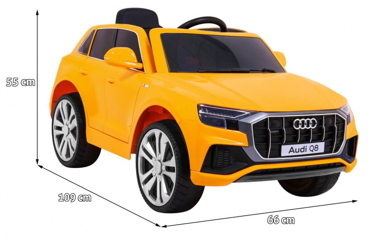 Masinuta electrica pentru copii AUDI Q8 LIFT (2066) Galben - imagine 3