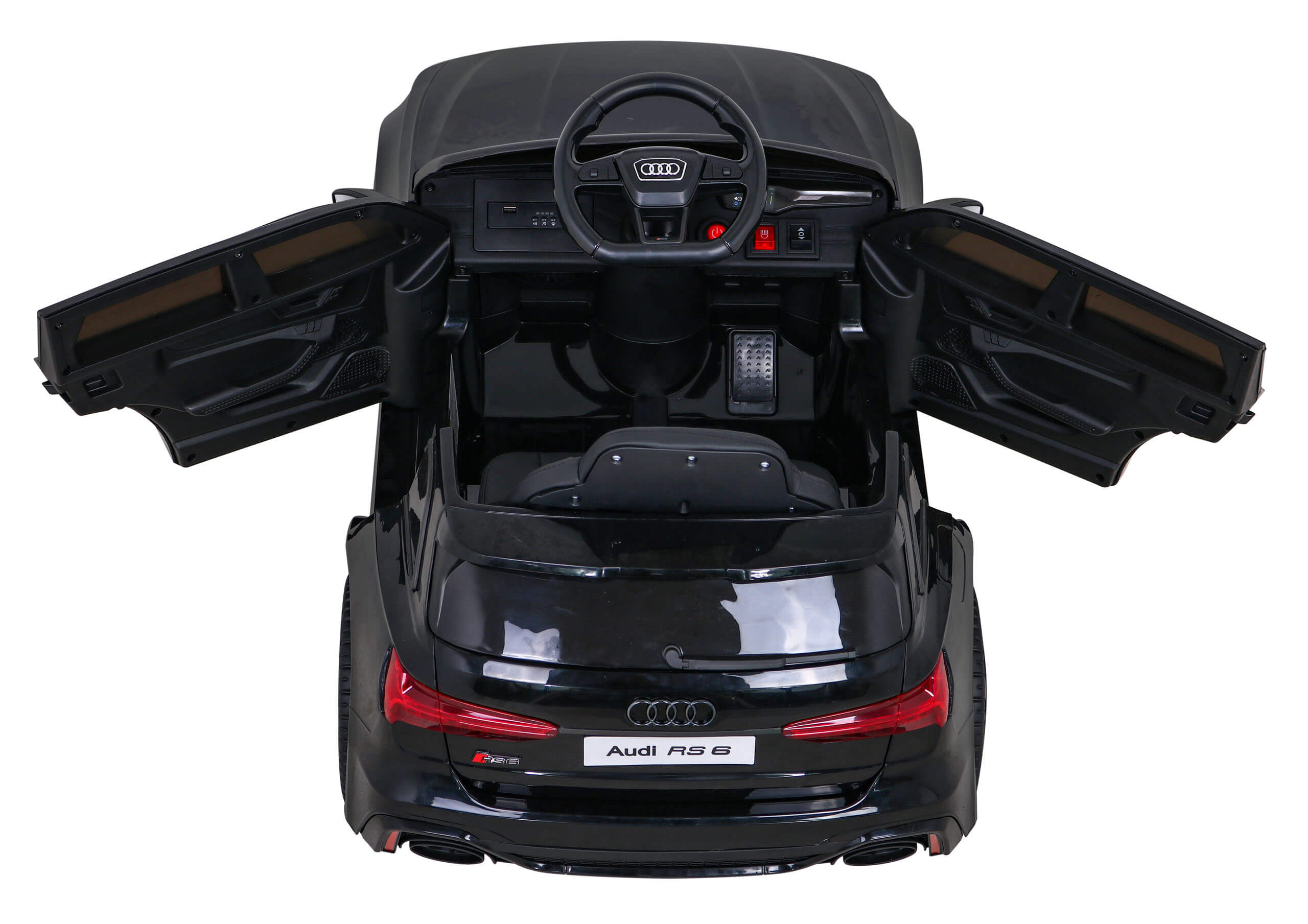 Masinuta electrica pentru copii Audi RS6 12V (BRD-2118) Negru - imagine 3