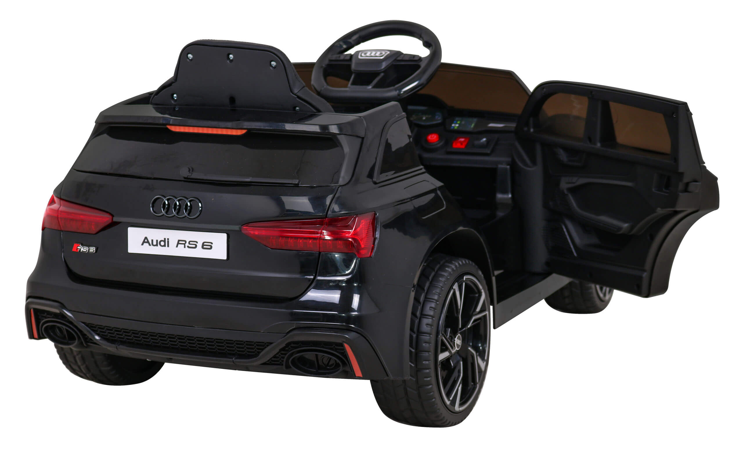 Masinuta electrica pentru copii Audi RS6 12V (BRD-2118) Negru - imagine 4