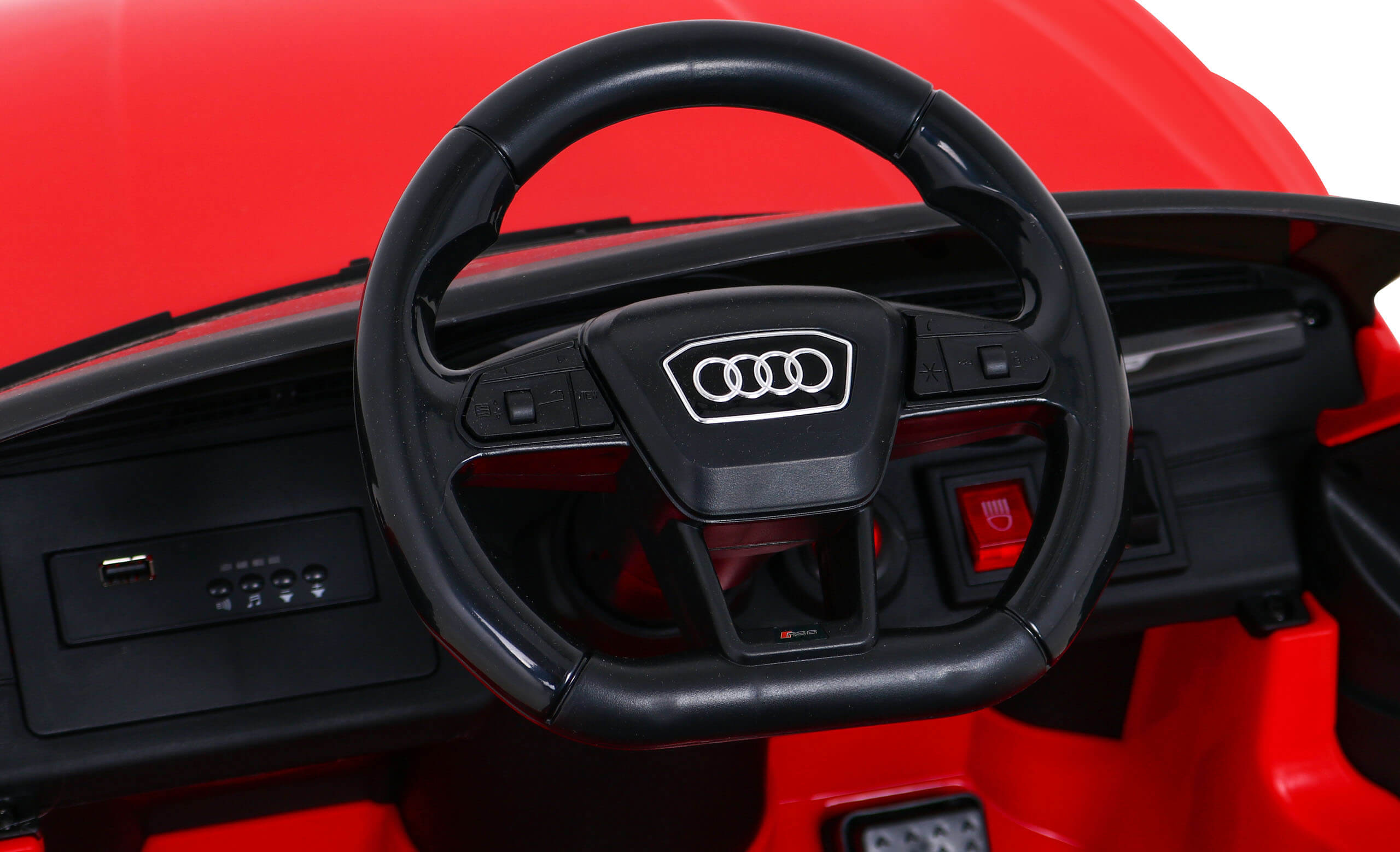 Masinuta electrica pentru copii Audi RS6 12V (BRD-2118) Rosu - imagine 7