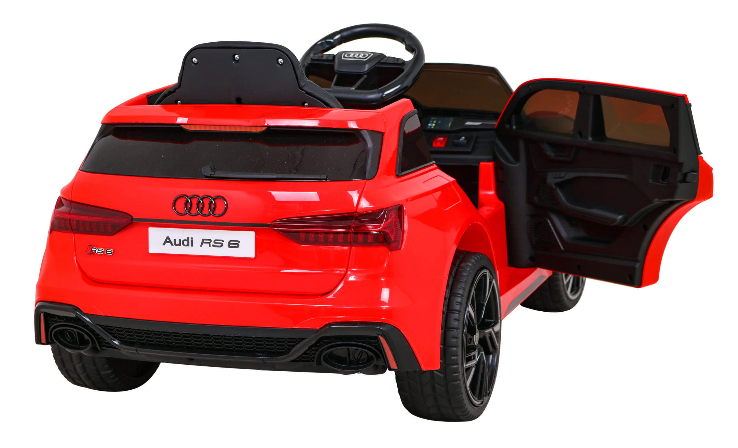 Masinuta electrica pentru copii Audi RS6 12V (BRD-2118) Rosu - imagine 4