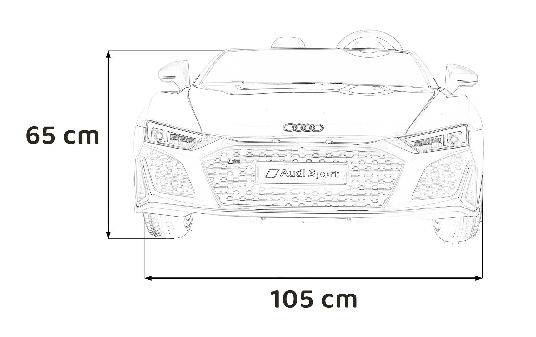 Masinuta electrica pentru copii 2 locuri cu sarcina pana la 100kg si viteza max 15km/h Audi R8 Spyder 24V (A3000) Alb - imagine 8