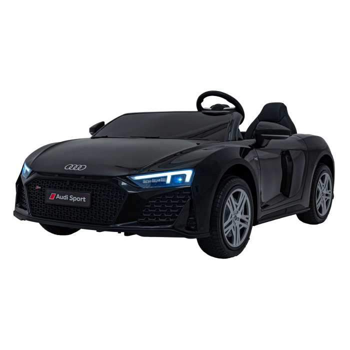 Masinuta electrica pentru copii 2 locuri cu sarcina pana la 100kg si viteza max 15km/h Audi R8 Spyder 24V (A3000) Negru