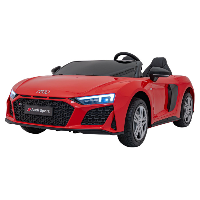 Masinuta electrica pentru copii 2 locuri cu sarcina pana la 100kg si viteza max 15km/h Audi R8 Spyder 24V (A3000) Rosu