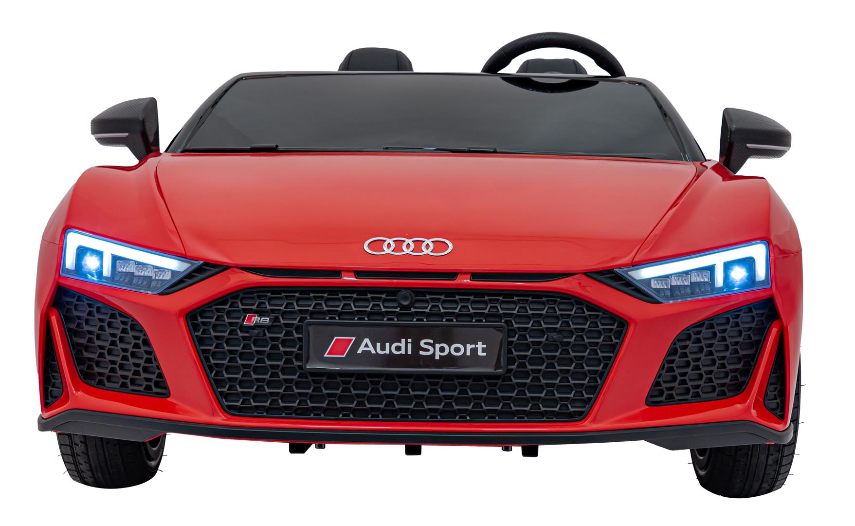 Masinuta electrica pentru copii 2 locuri cu sarcina pana la 100kg si viteza max 15km/h Audi R8 Spyder 24V (A3000) Rosu - imagine 2