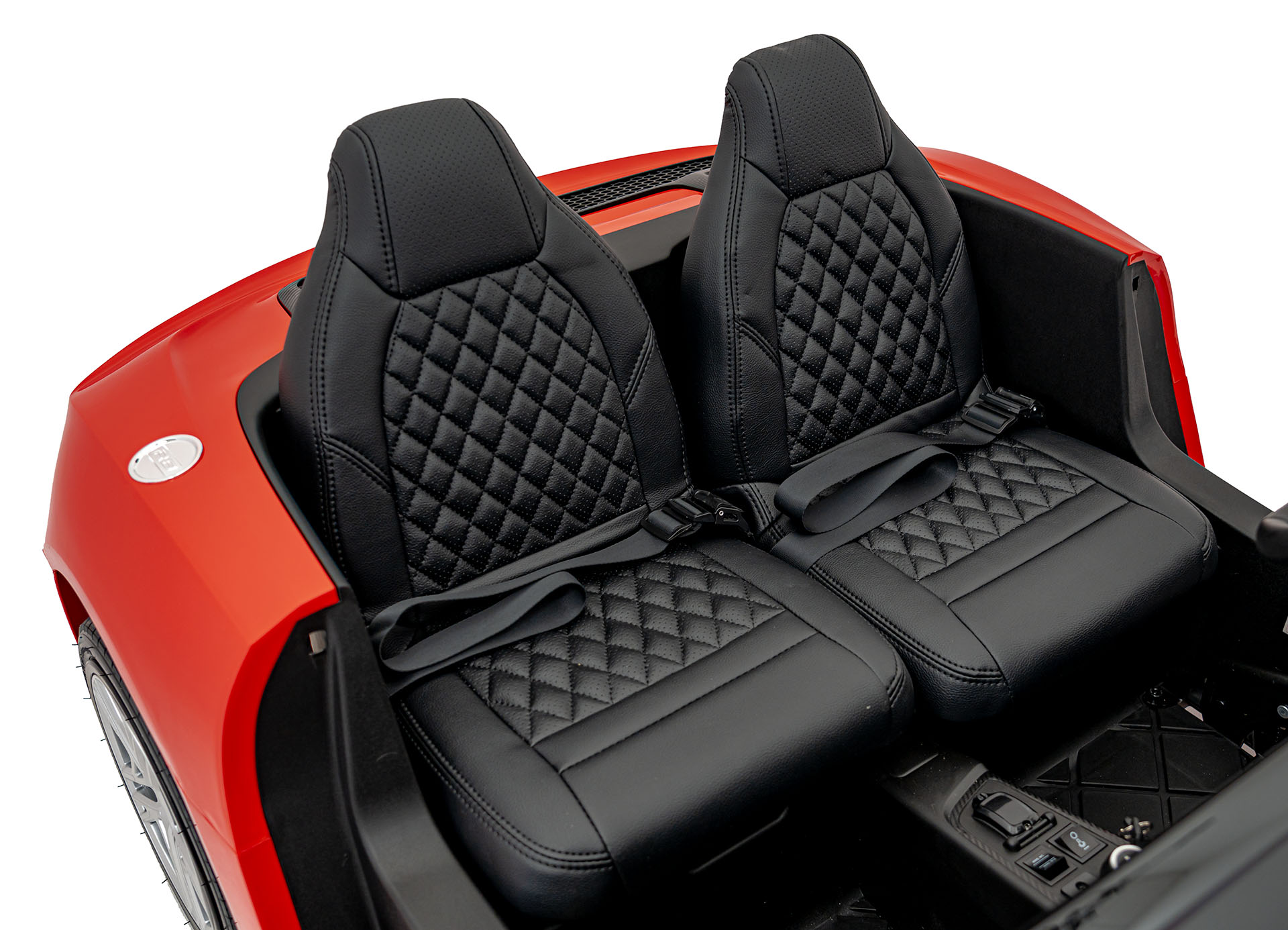 Masinuta electrica pentru copii 2 locuri cu sarcina pana la 100kg si viteza max 15km/h Audi R8 Spyder 24V (A3000) Rosu - imagine 3