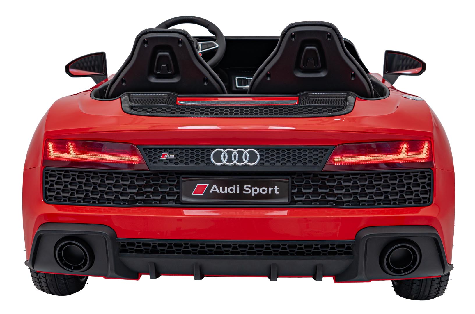 Masinuta electrica pentru copii 2 locuri cu sarcina pana la 100kg si viteza max 15km/h Audi R8 Spyder 24V (A3000) Rosu - imagine 10