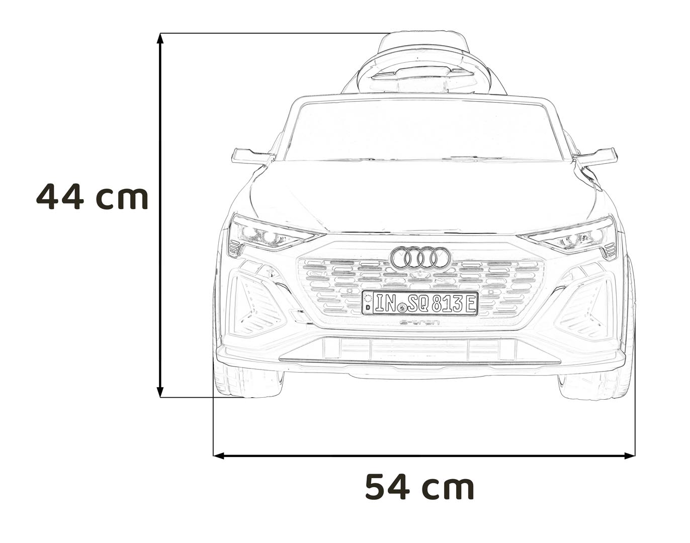 Masinuta electrica pentru copii Audi SQ8 12V (2168) Alb - imagine 8