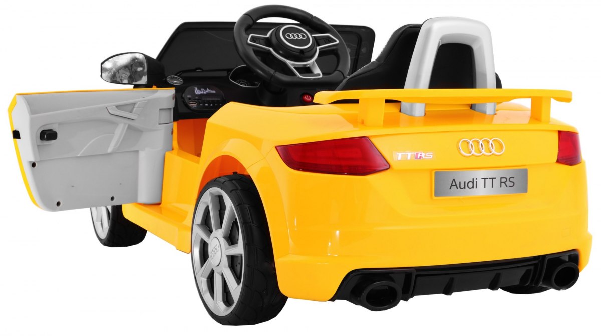 Masinuta electrica pentru copii AUDI TT RS QUATTRO (JJ1198) Galben - imagine 5
