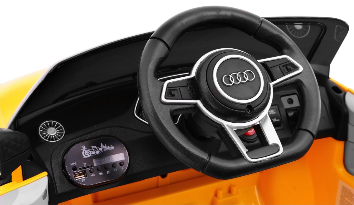 Masinuta electrica pentru copii AUDI TT RS QUATTRO (JJ1198) Galben - imagine 7
