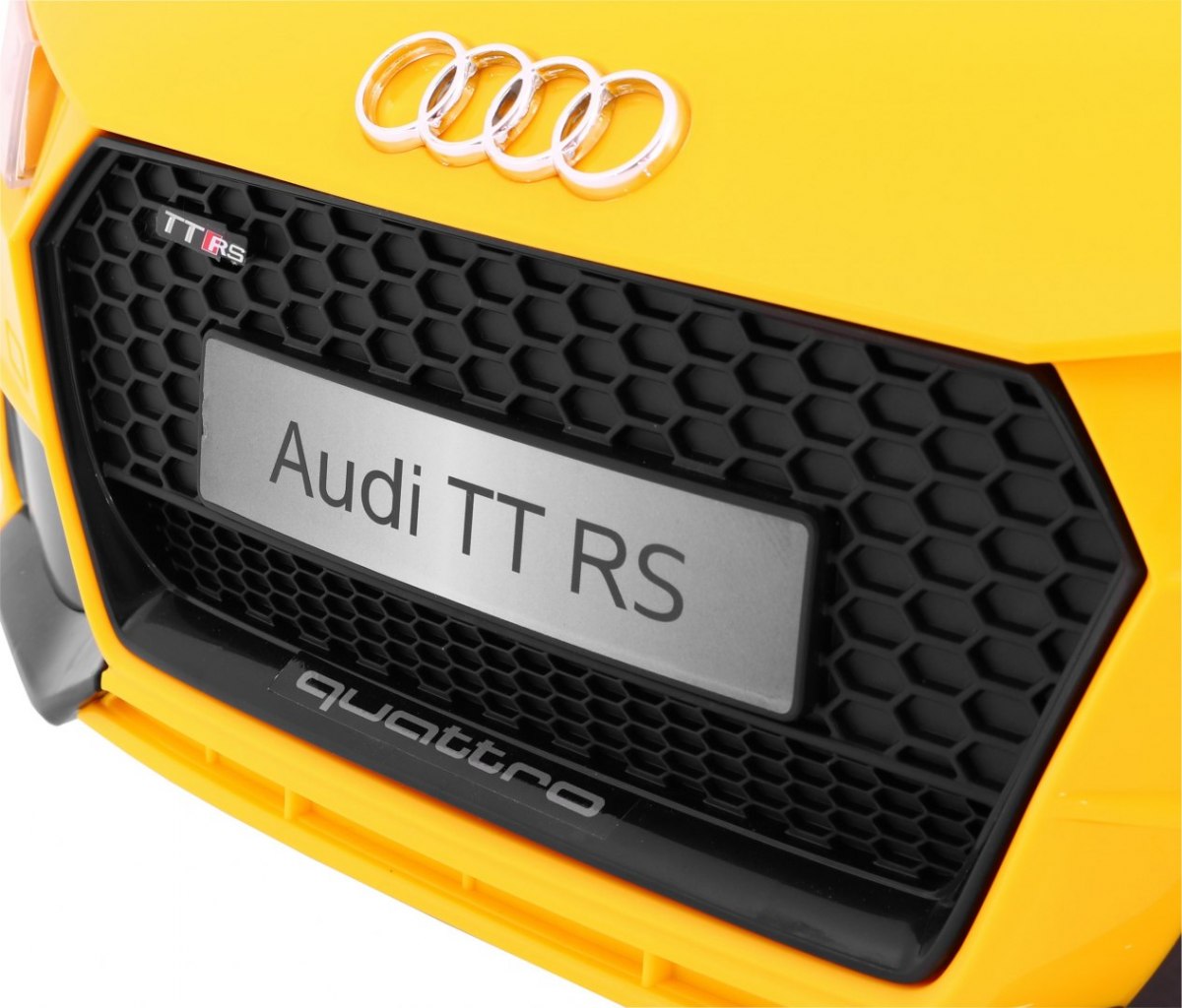 Masinuta electrica pentru copii AUDI TT RS QUATTRO (JJ1198) Galben - imagine 4