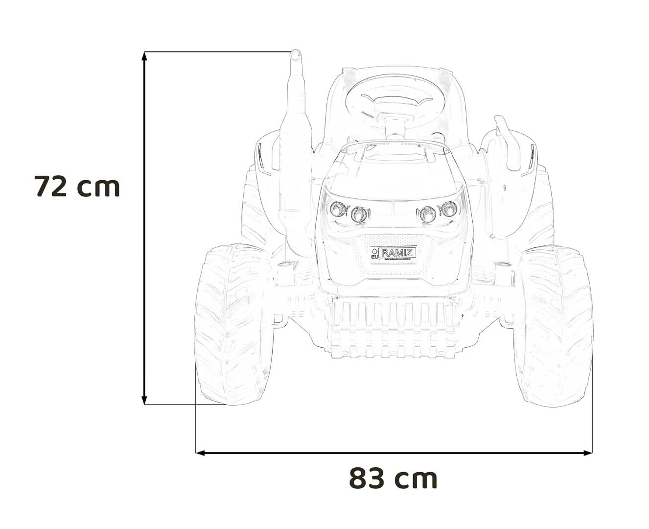Masinuta eIectrica pentru copii Autokids FARMER TRUCK GROW 1804 24V 200W (306) Verde - imagine 6