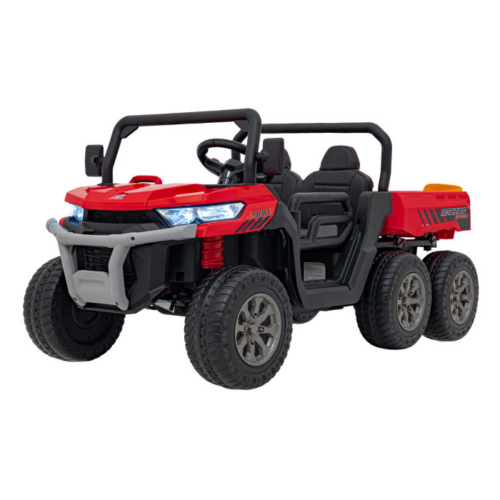UTV eIectric pentru copii cu 2 locuri Farmer Truck XXL 900 12V 200W 4×4 (623B) Rosu