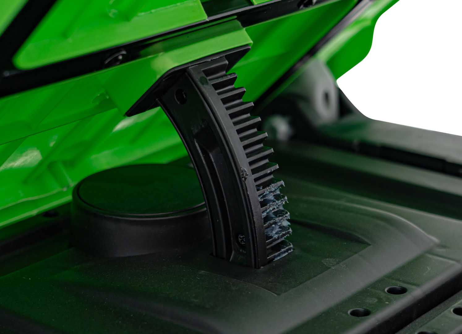 UTV eIectric pentru copii cu 2 locuri Farmer Truck 24V 400W 4x4, roti EVA, scaun piele, telecomanda parentala, basculanta electrica, Verde - imagine 8