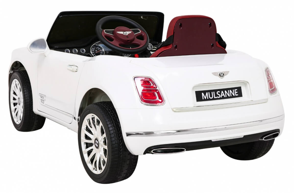 Masinuta electrica pentru copii Bentley Mulsanne (1006) Alb - imagine 4