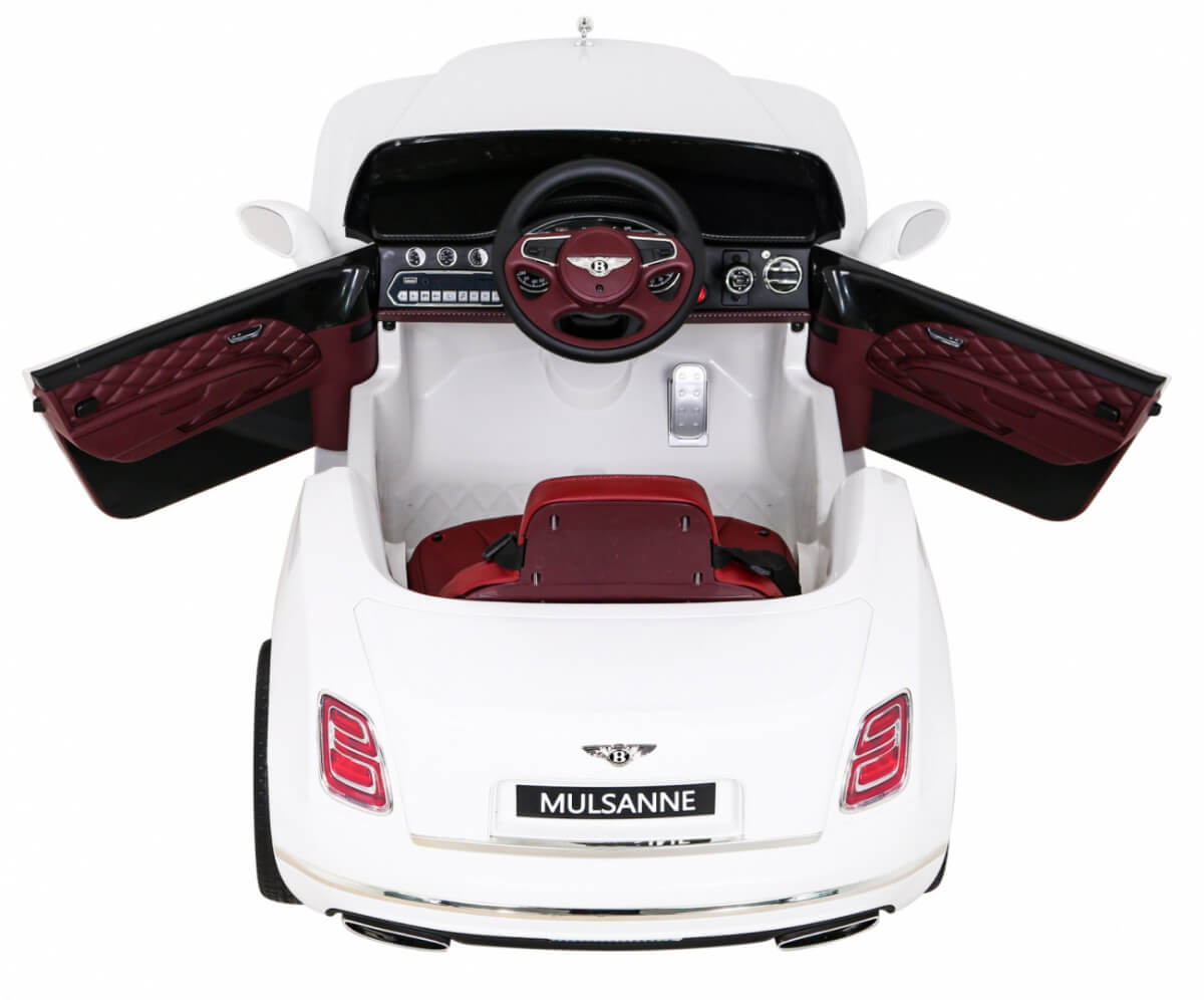 Masinuta electrica pentru copii Bentley Mulsanne (1006) Alb - imagine 6