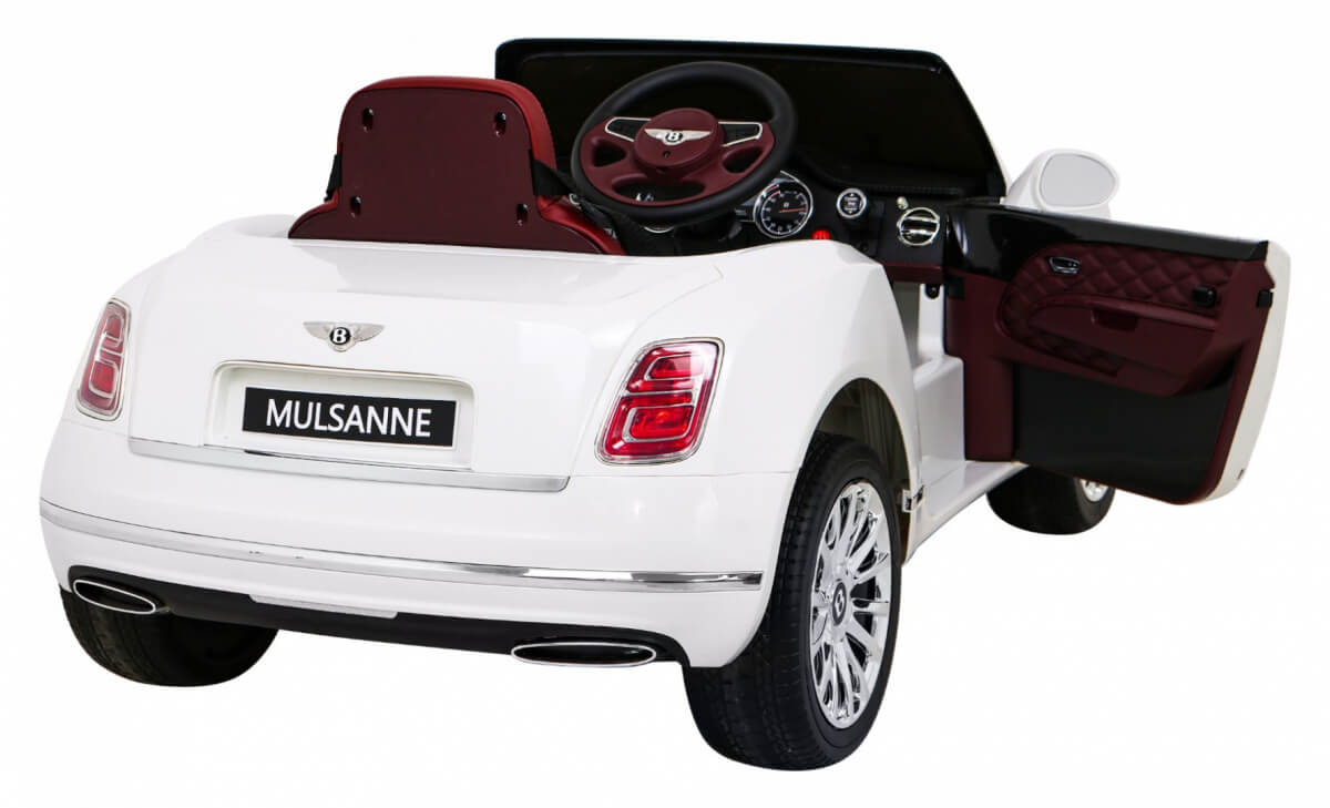 Masinuta electrica pentru copii Bentley Mulsanne (1006) Alb - imagine 9