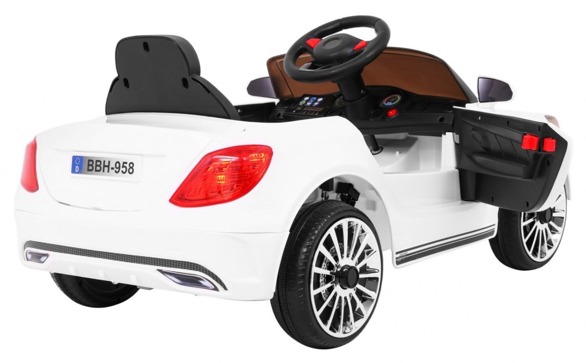 Masinuta electrica pentru copii BEST (958) Alb - imagine 8
