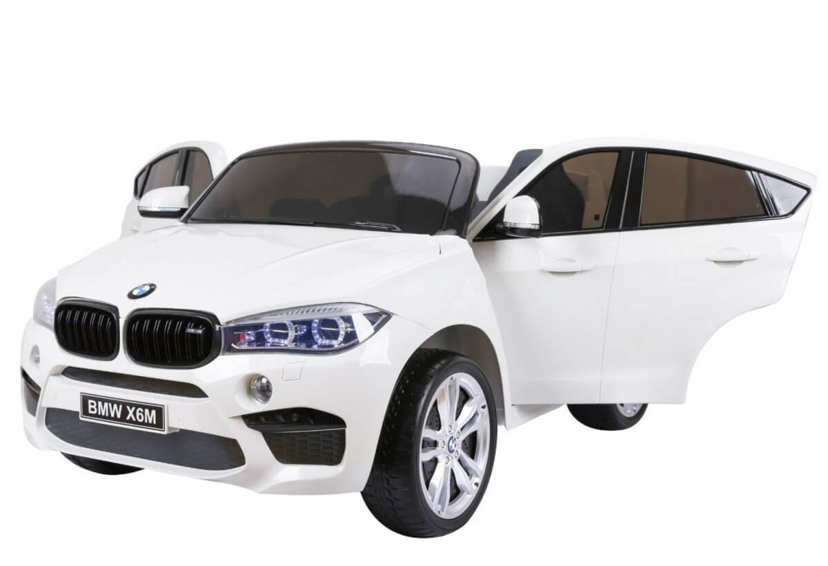 Masinuta electrica pentru copii BMW X6M (2168) XXL cu 2 locuri, Alb - imagine 4