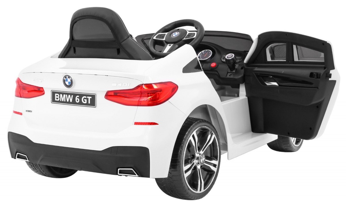 Masinuta electrica pentru copii BMW GT 640i (2164) Alb - imagine 9