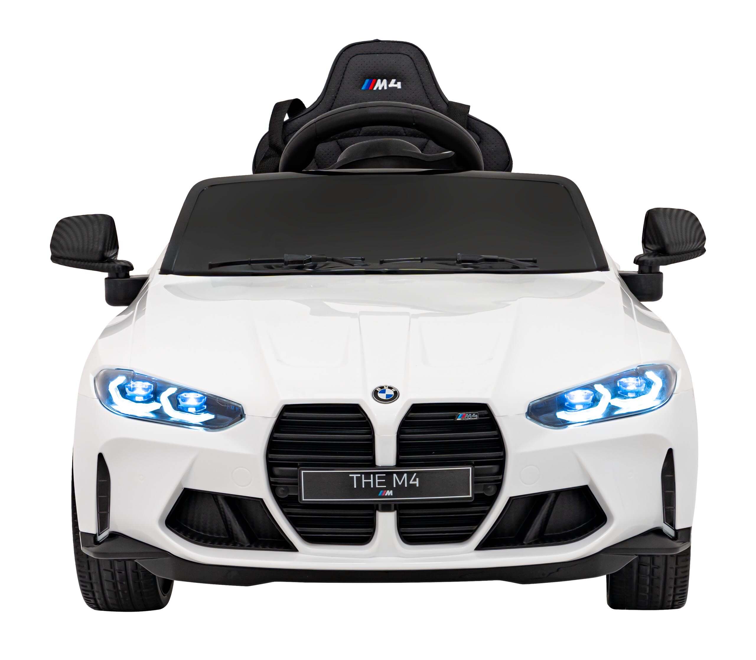 Masinuta electrica pentru copii BMW M4 Competition 12V 90W (sx2418) Alb - imagine 2