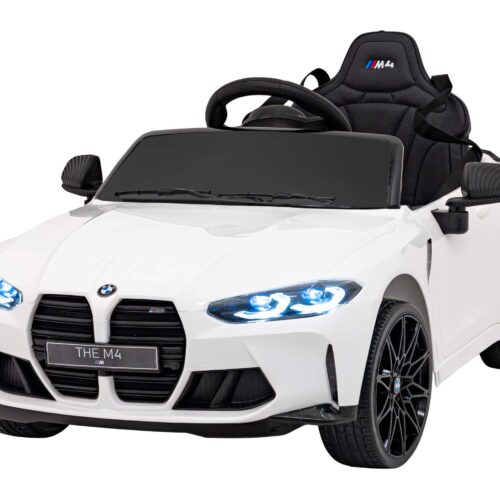 Masinuta electrica pentru copii BMW M4 Competition 12V 90W (sx2418) Alb