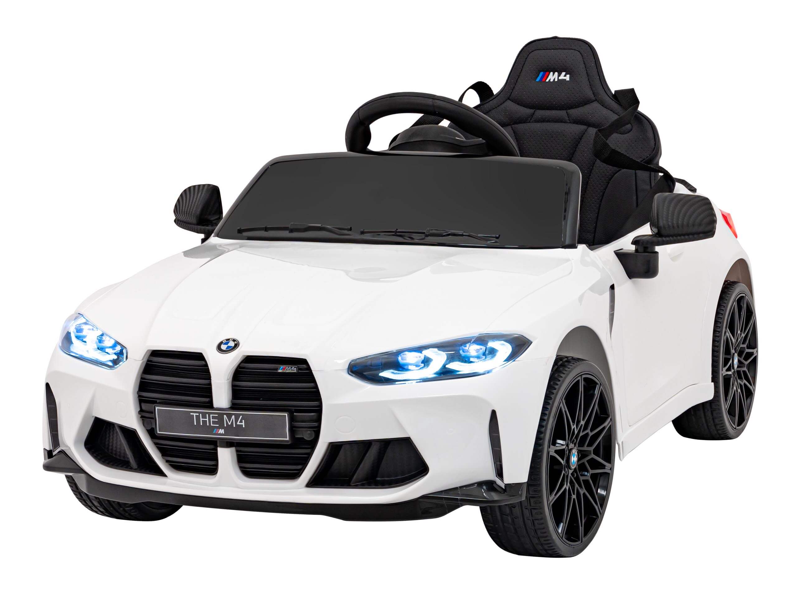 Masinuta electrica pentru copii BMW M4 Competition 12V 90W (sx2418) Alb
