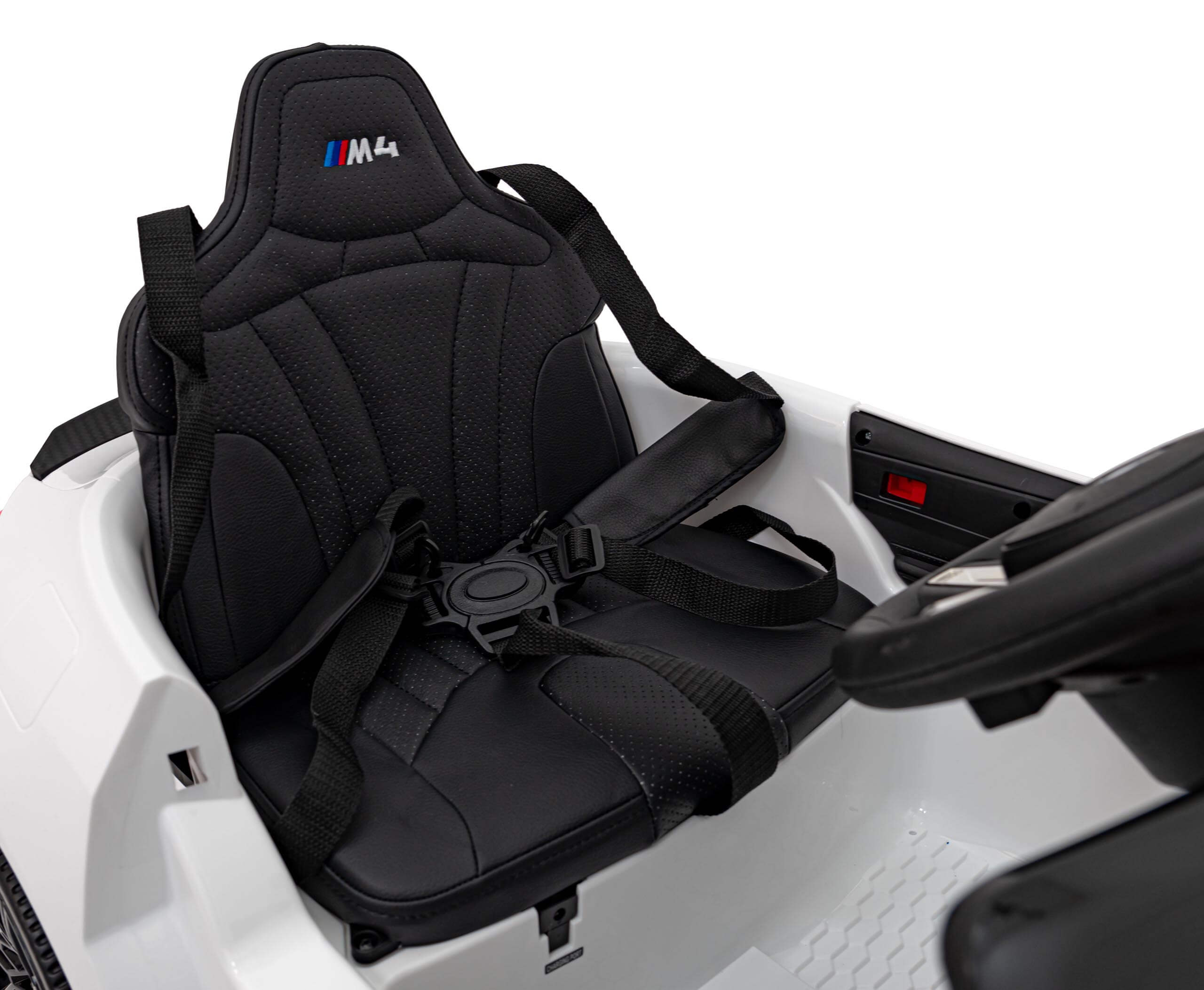 Masinuta electrica pentru copii BMW M4 Competition 12V 90W (sx2418) Alb - imagine 8