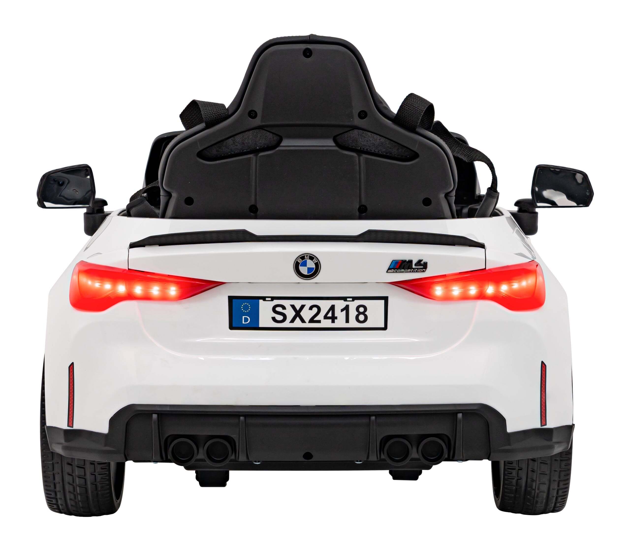 Masinuta electrica pentru copii BMW M4 Competition 12V 90W (sx2418) Alb - imagine 11
