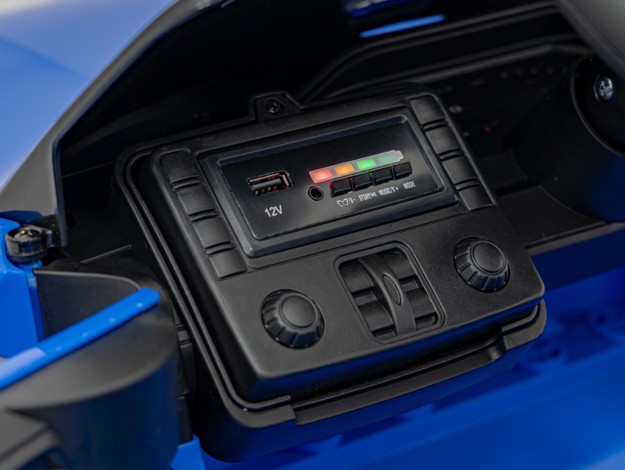 Masinuta electrica pentru copii BMW M4 Competition 12V 90W (sx2418) Albastru - imagine 9