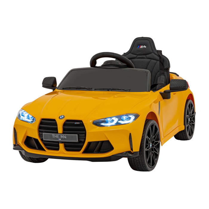 Masinuta electrica pentru copii BMW M4 Competition 12V 90W (sx2418) Galben