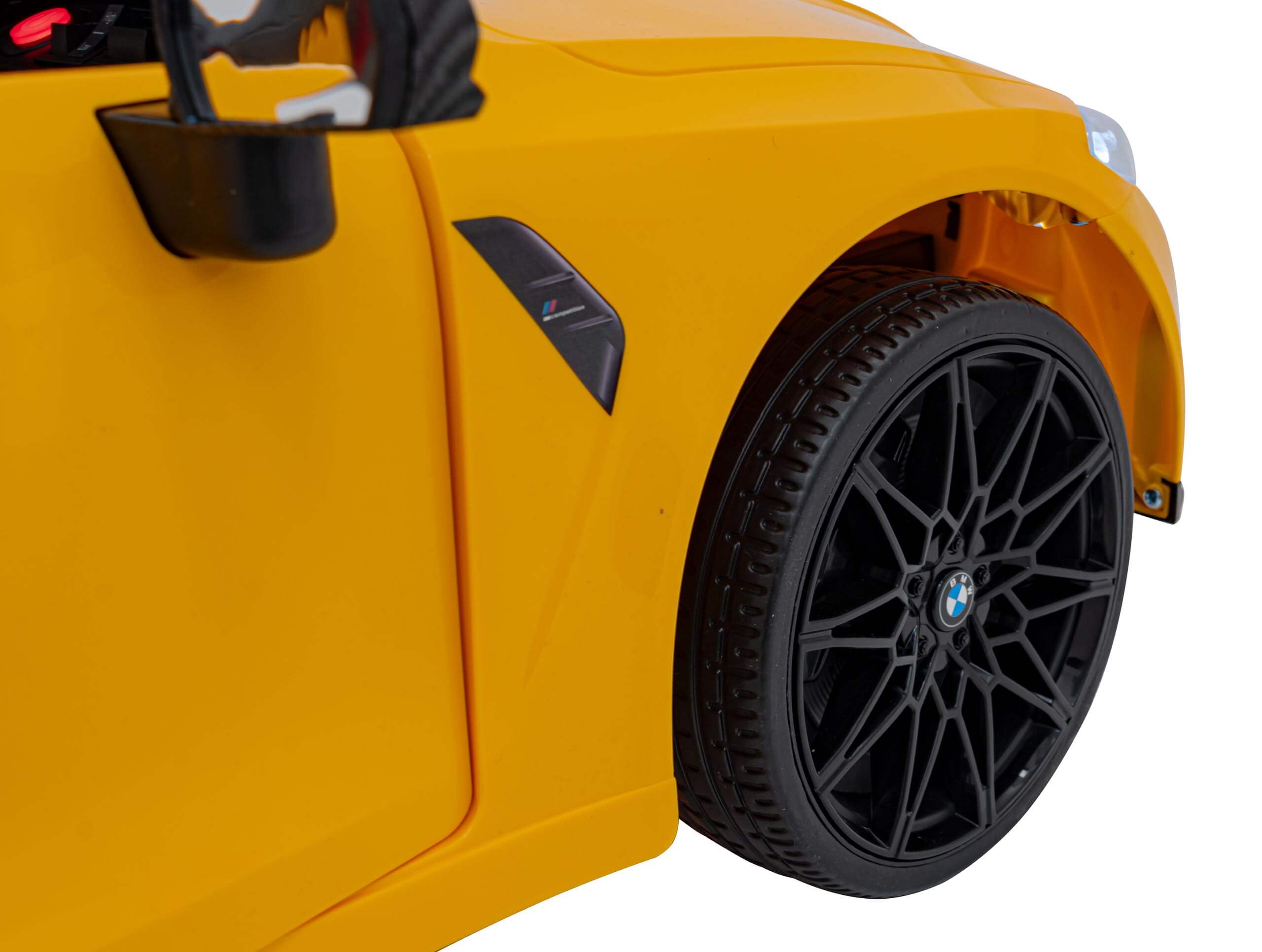 Masinuta electrica pentru copii BMW M4 Competition 12V 90W (sx2418) Galben - imagine 4