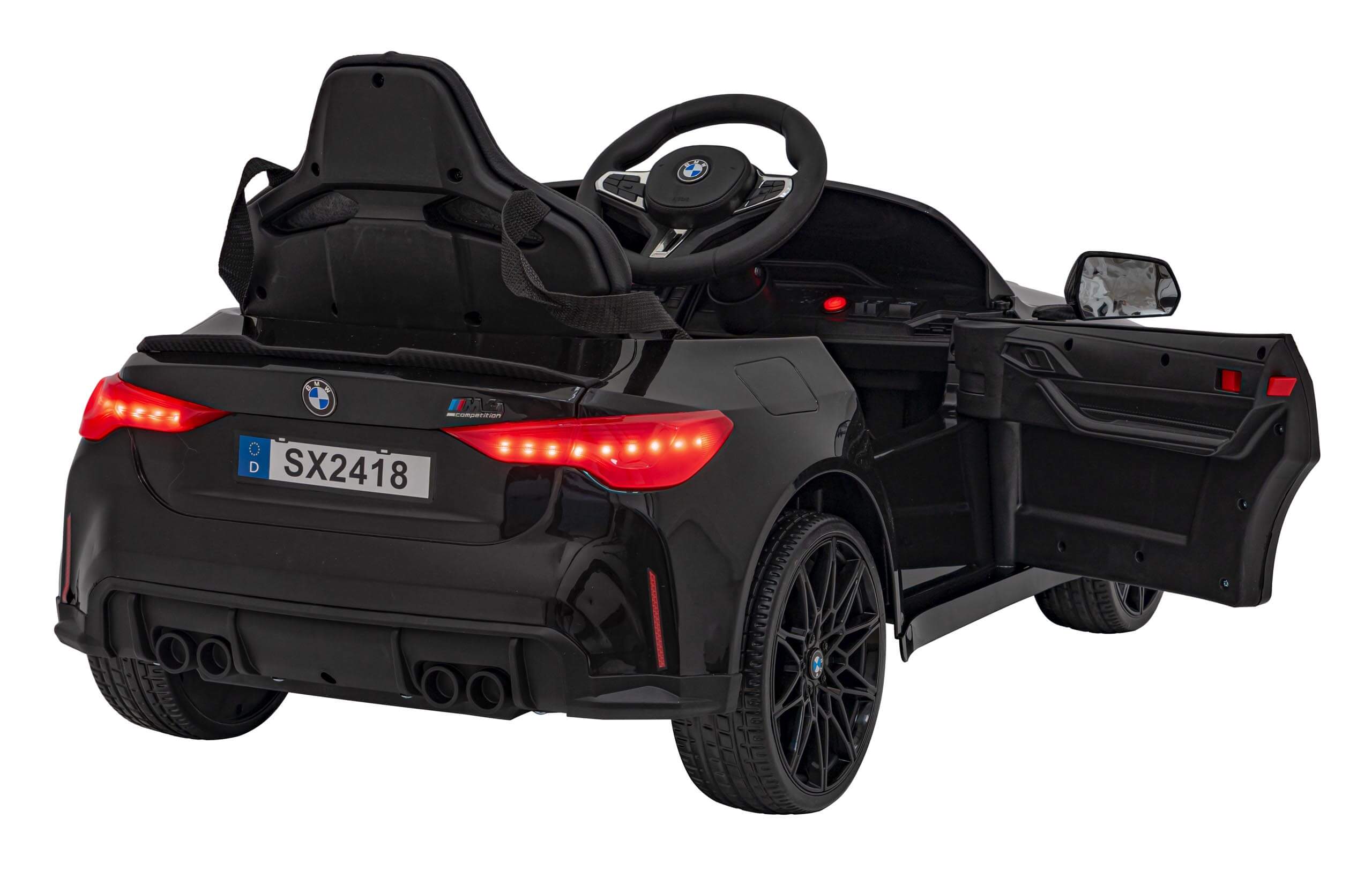 Masinuta electrica pentru copii BMW M4 Competition 12V 90W (sx2418) Negru - imagine 7