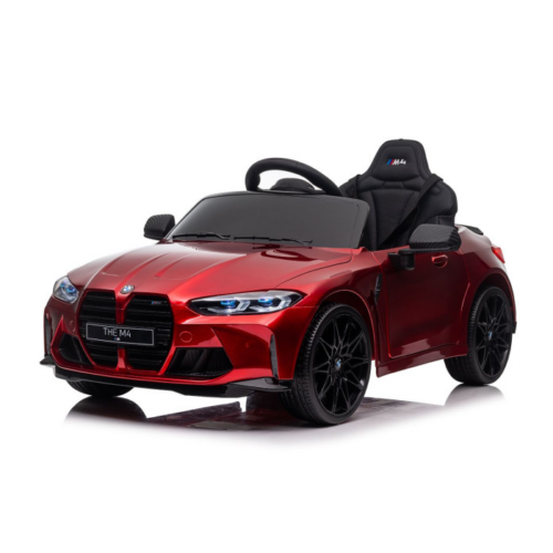 Masinuta electrica pentru copii BMW M4 Competition 12V 90W (sx2418) Visiniu metalizat
