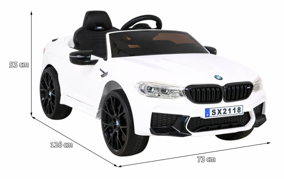 Masinuta electrica DRIFT pentru copii BMW M5 Competition 24V 500W (2118-drift) Alb - imagine 5