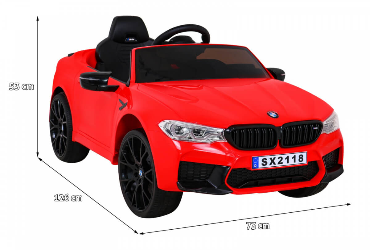 Masinuta electrica DRIFT pentru copii BMW M5 Competition 24V 500W (2118-drift) Rosu - imagine 3