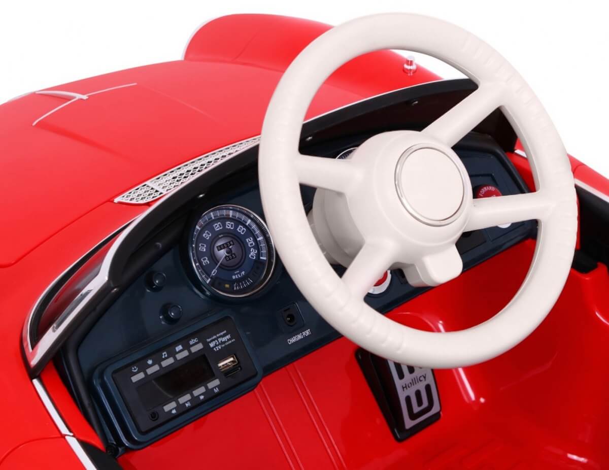 Masinuta electrica pentru copii BMW 507 Retro (1938) Rosu - imagine 5